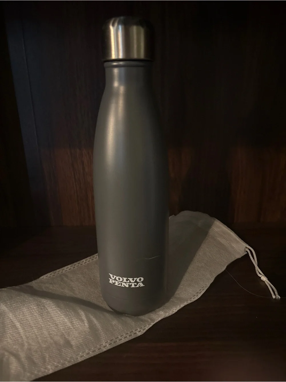 Gray Insulated Stainless Bottle - Double Wall Travel Tumbler  set of 2 NEW